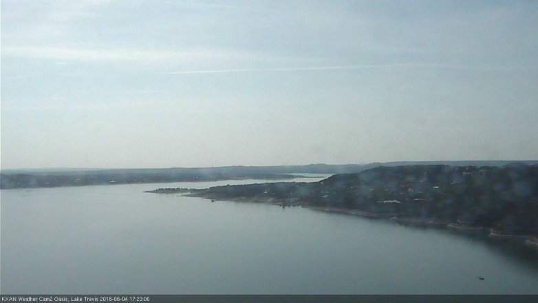 Lake Travis webcam, June 4, 2018 4:25 PM CT