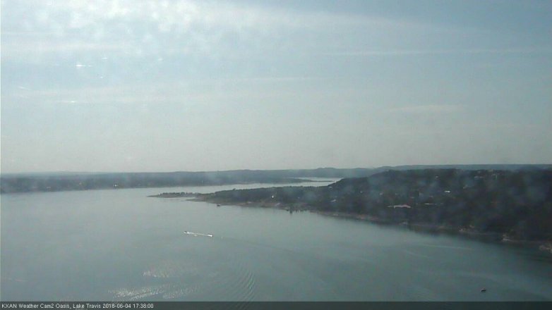 Lake Travis webcam, June 4, 2018 4:40 PM CT