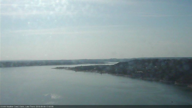 Lake Travis webcam, June 4, 2018 4:45 PM CT