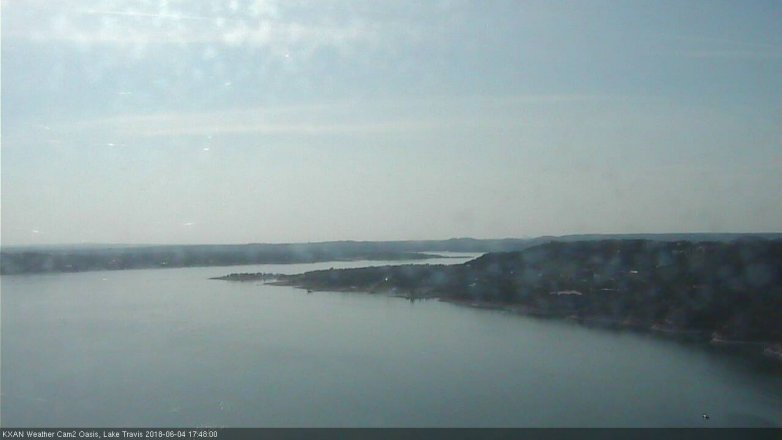 Lake Travis webcam, June 4, 2018 4:50 PM CT
