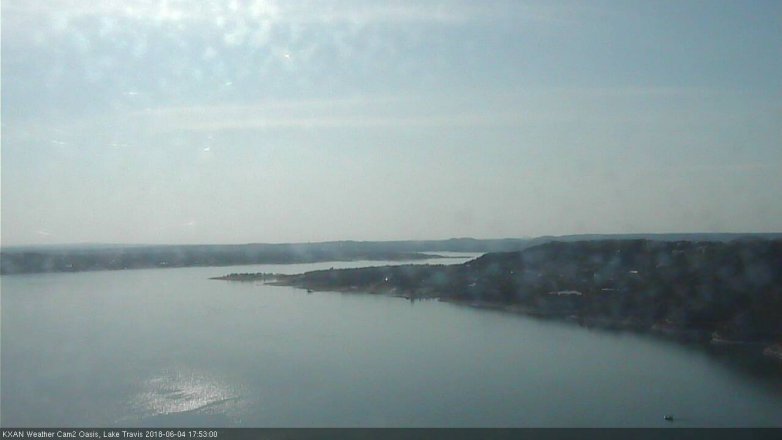 Lake Travis webcam, June 4, 2018 4:55 PM CT