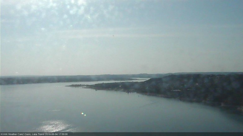 Lake Travis webcam, June 4, 2018 5:00 PM CT