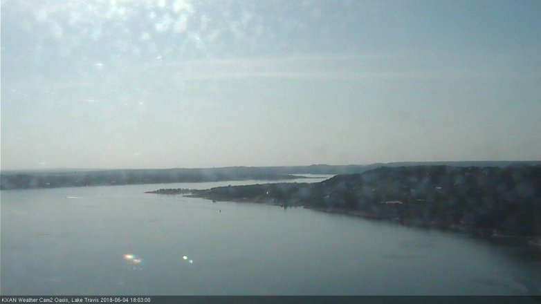 Lake Travis webcam, June 4, 2018 5:05 PM CT