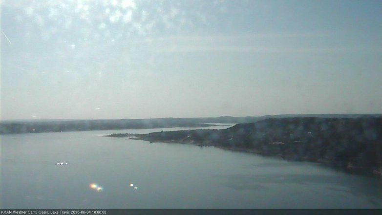 Lake Travis webcam, June 4, 2018 5:10 PM CT