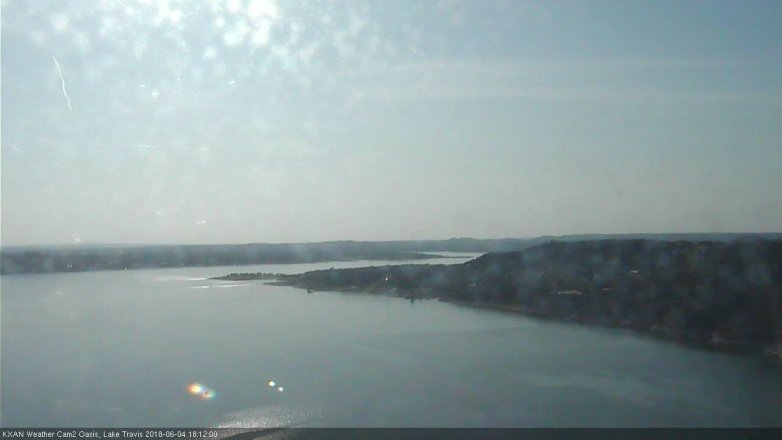 Lake Travis webcam, June 4, 2018 5:15 PM CT