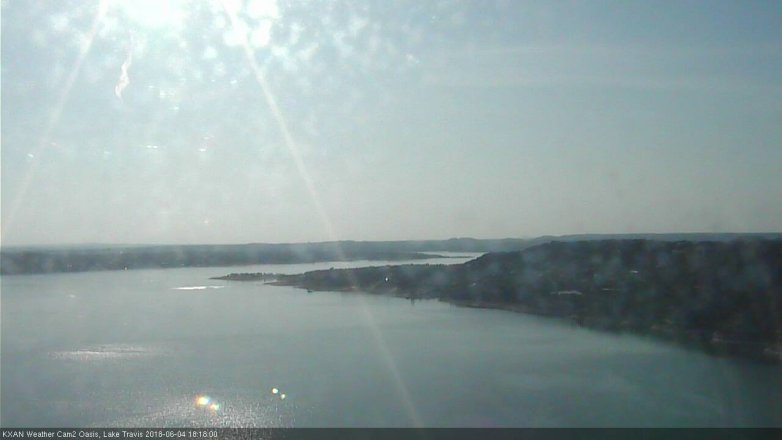 Lake Travis webcam, June 4, 2018 5:20 PM CT