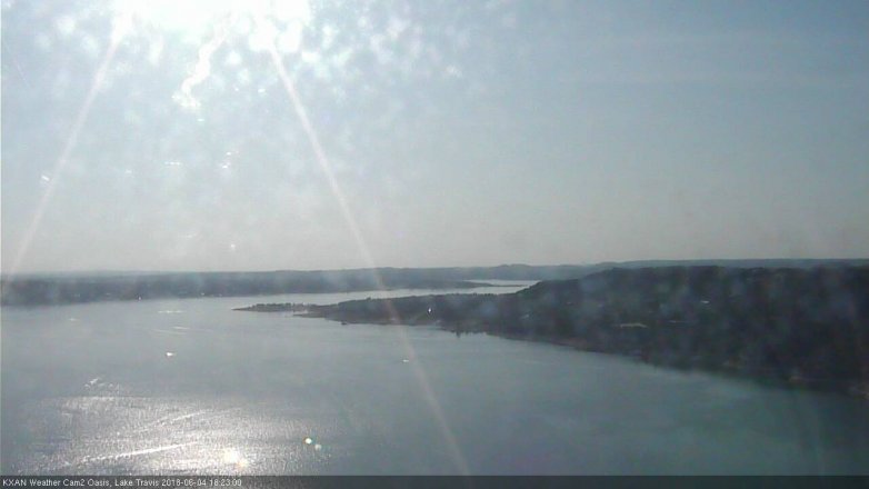 Lake Travis webcam, June 4, 2018 5:25 PM CT
