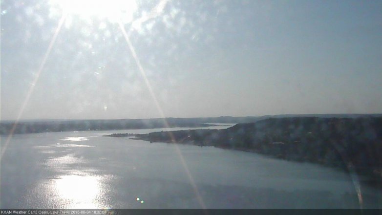 Lake Travis webcam, June 4, 2018 5:35 PM CT