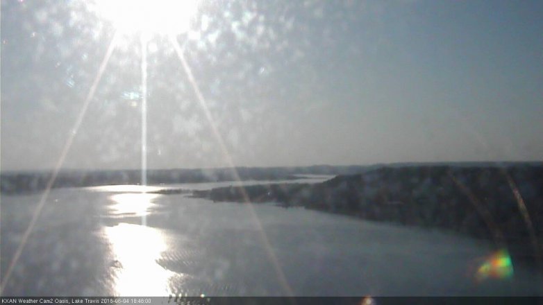 Lake Travis webcam, June 4, 2018 5:50 PM CT