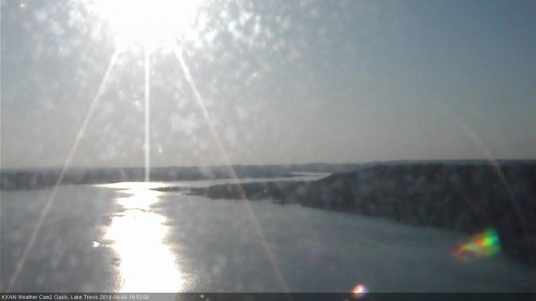 Lake Travis webcam, June 4, 2018 5:55 PM CT