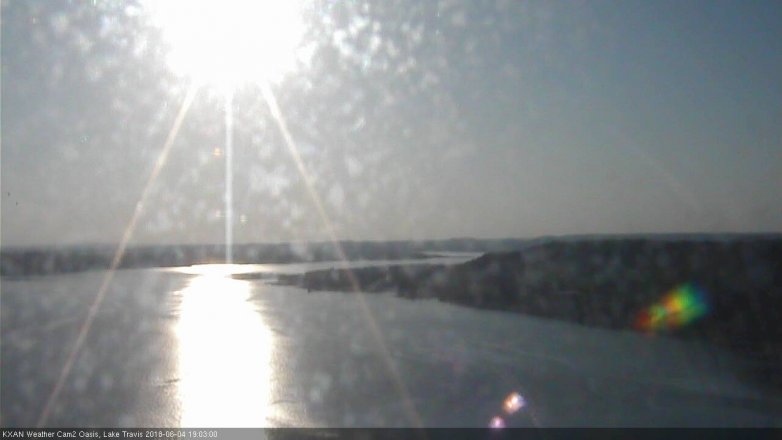 Lake Travis webcam, June 4, 2018 6:05 PM CT