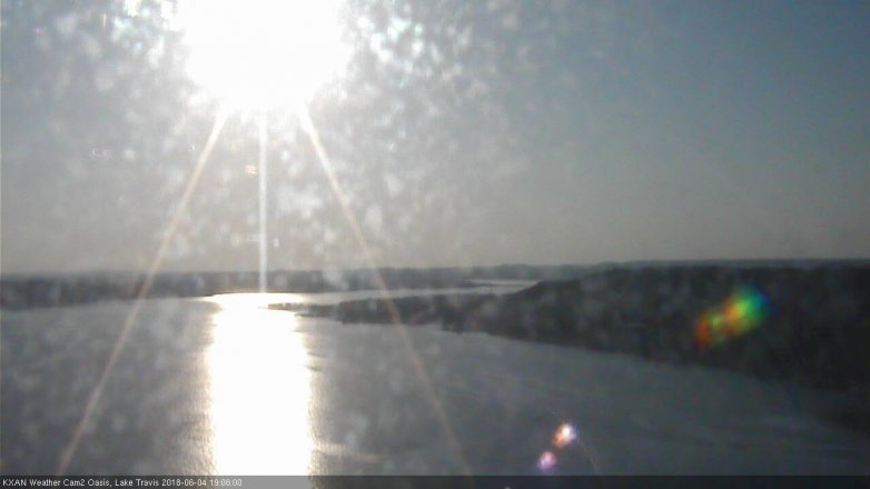 Lake Travis webcam, June 4, 2018 6:10 PM CT