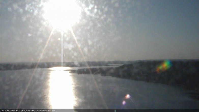 Lake Travis webcam, June 4, 2018 6:15 PM CT