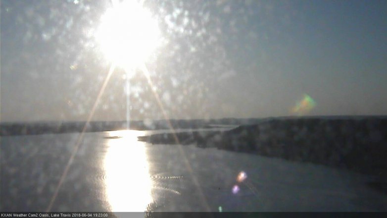 Lake Travis webcam, June 4, 2018 6:25 PM CT