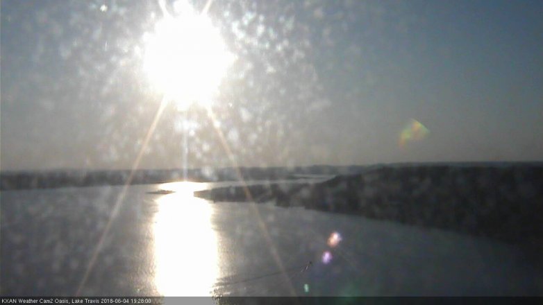 Lake Travis webcam, June 4, 2018 6:30 PM CT