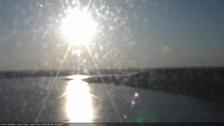 Lake Travis webcam, June 4, 2018 6:35 PM CT