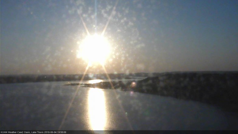 Lake Travis webcam, June 4, 2018 7:00 PM CT