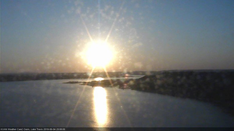 Lake Travis webcam, June 4, 2018 7:10 PM CT