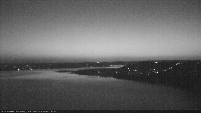 Lake Travis webcam, June 4, 2018 8:20 PM CT