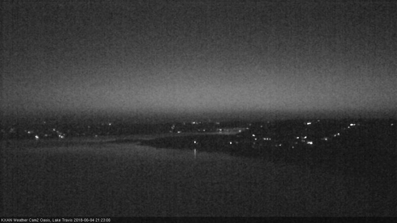 Lake Travis webcam, June 4, 2018 8:25 PM CT