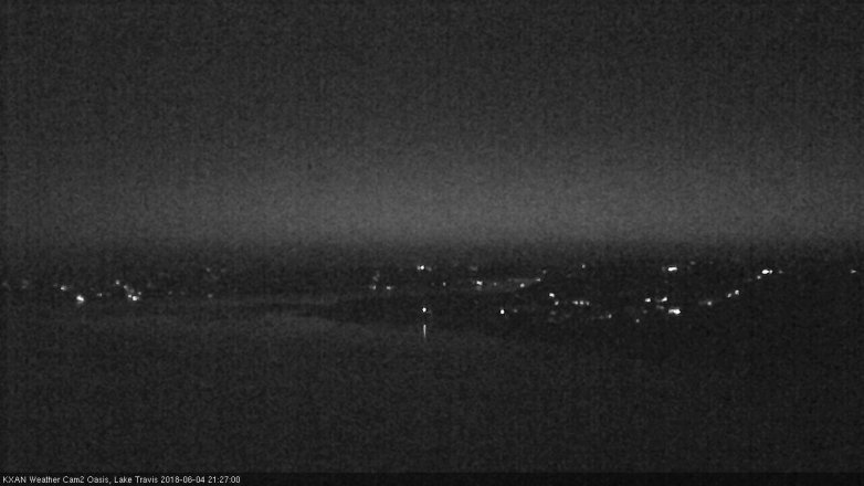 Lake Travis webcam, June 4, 2018 8:30 PM CT