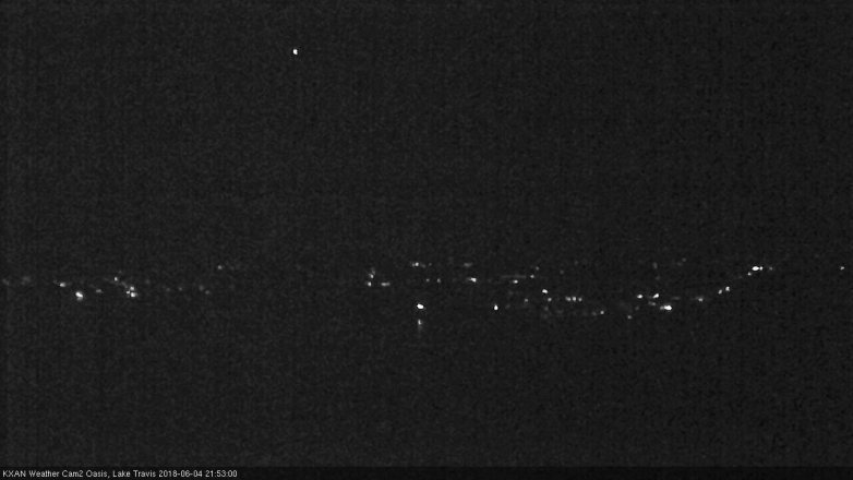 Lake Travis webcam, June 4, 2018 8:55 PM CT
