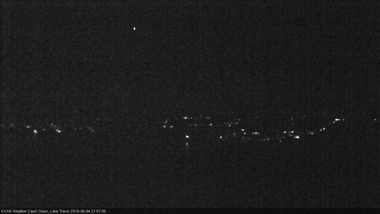 Lake Travis webcam, June 4, 2018 9:00 PM CT