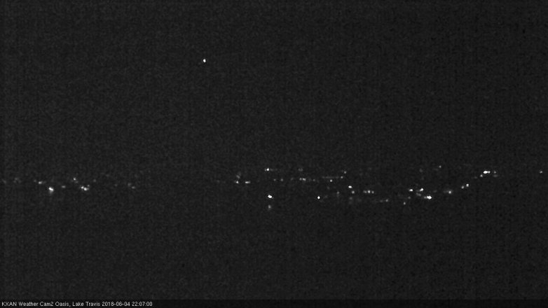 Lake Travis webcam, June 4, 2018 9:10 PM CT