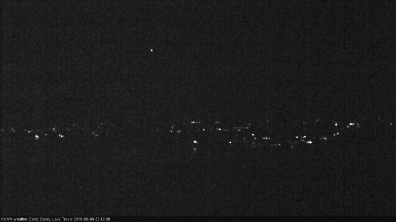 Lake Travis webcam, June 4, 2018 9:15 PM CT