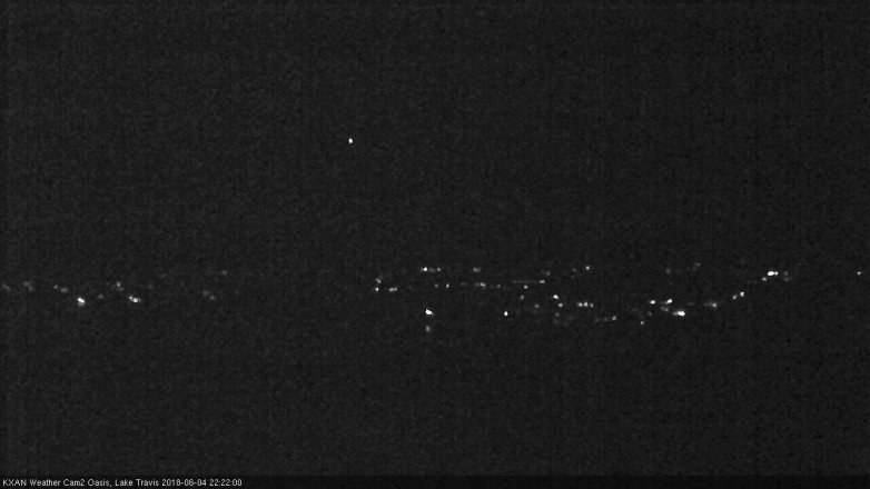 Lake Travis webcam, June 4, 2018 9:25 PM CT