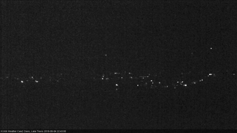 Lake Travis webcam, June 4, 2018 9:45 PM CT
