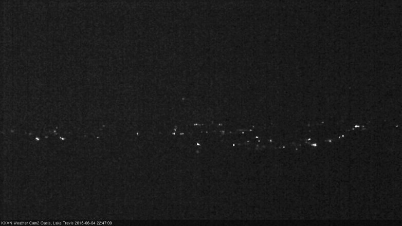 Lake Travis webcam, June 4, 2018 9:50 PM CT