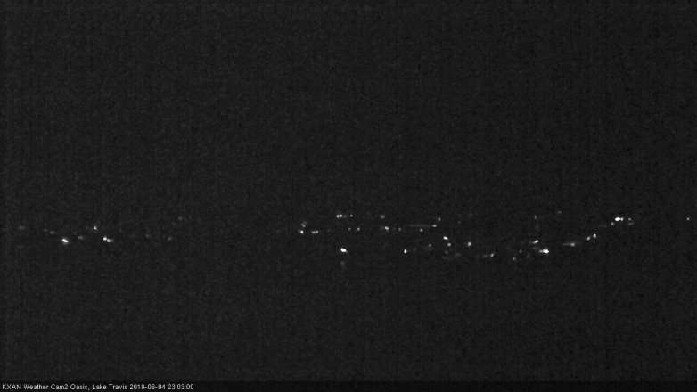 Lake Travis webcam, June 4, 2018 10:05 PM CT