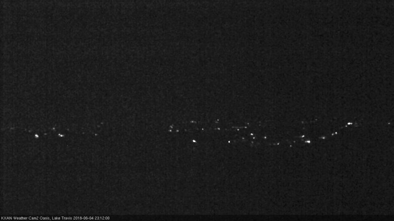 Lake Travis webcam, June 4, 2018 10:15 PM CT