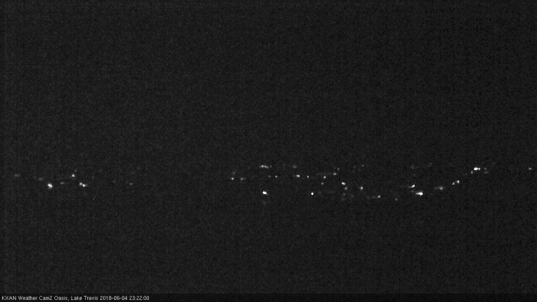 Lake Travis webcam, June 4, 2018 10:25 PM CT