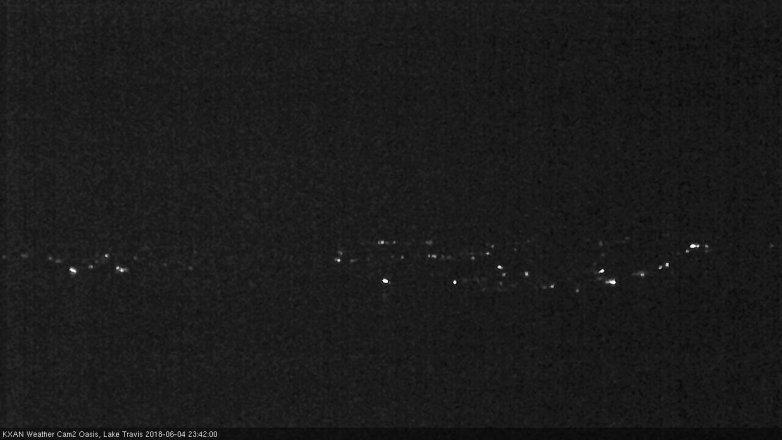 Lake Travis webcam, June 4, 2018 10:45 PM CT