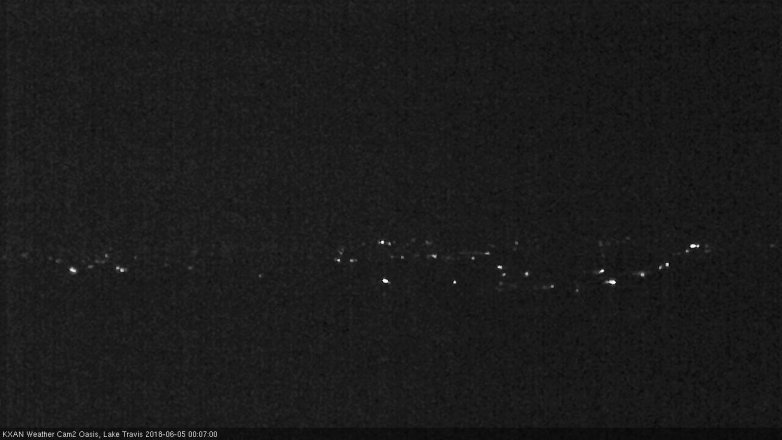 Lake Travis webcam, June 4, 2018 11:10 PM CT