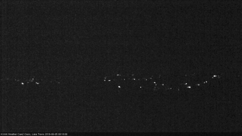 Lake Travis webcam, June 4, 2018 11:20 PM CT