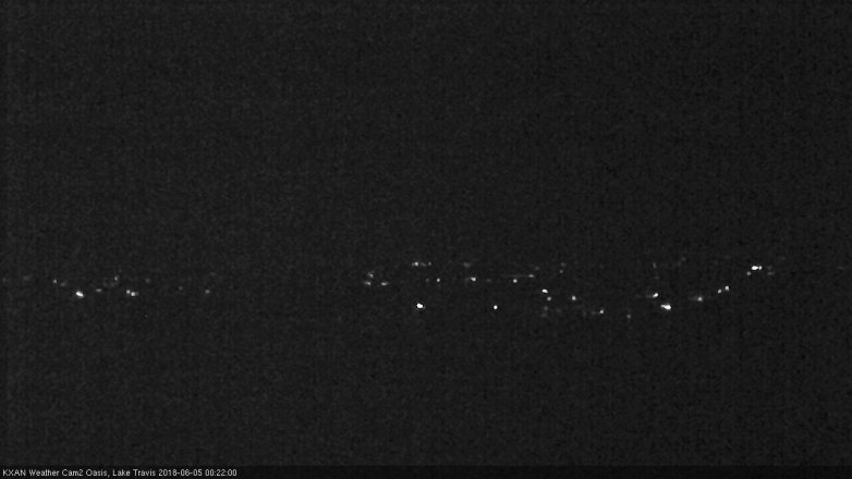 Lake Travis webcam, June 4, 2018 11:25 PM CT