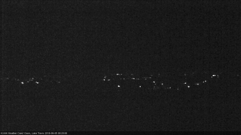 Lake Travis webcam, June 4, 2018 11:30 PM CT