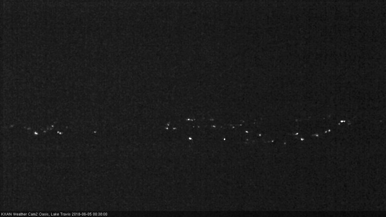 Lake Travis webcam, June 4, 2018 11:40 PM CT