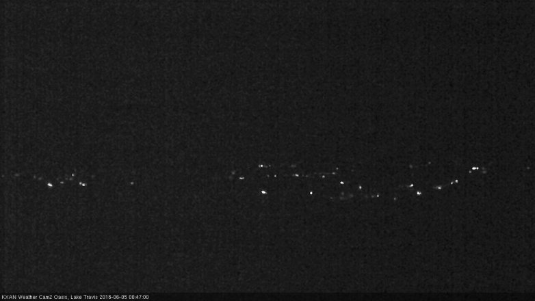 Lake Travis webcam, June 4, 2018 11:50 PM CT