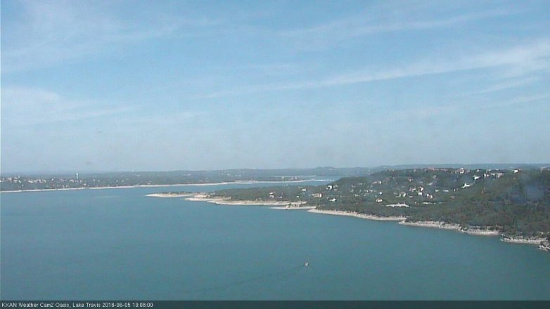Lake Travis webcam, June 5, 2018 9:10 AM CT
