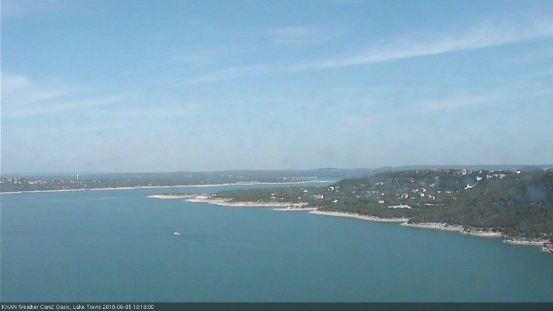 Lake Travis webcam, June 5, 2018 9:20 AM CT