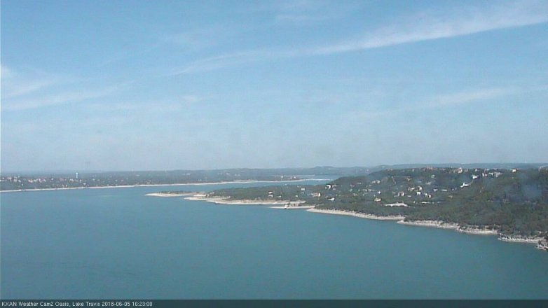 Lake Travis webcam, June 5, 2018 9:25 AM CT