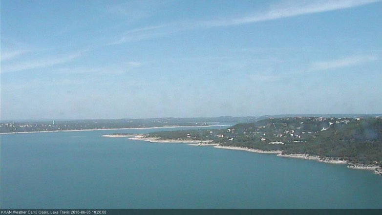 Lake Travis webcam, June 5, 2018 9:30 AM CT