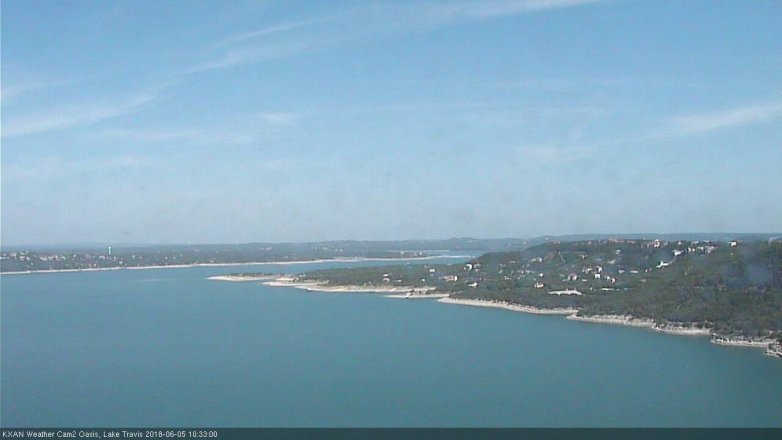 Lake Travis webcam, June 5, 2018 9:35 AM CT