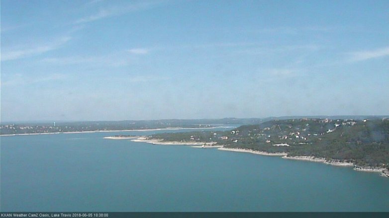 Lake Travis webcam, June 5, 2018 9:40 AM CT