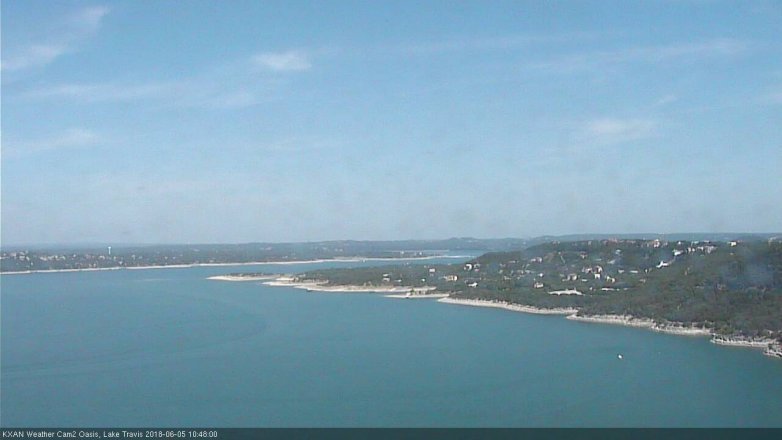 Lake Travis webcam, June 5, 2018 9:50 AM CT