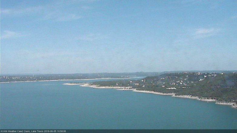 Lake Travis webcam, June 5, 2018 10:00 AM CT
